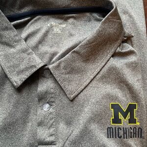 Callaway Charcoal Polo Shirt with Michigan Logo